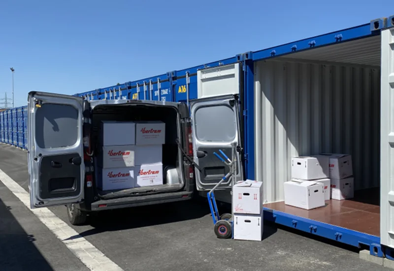 Exhibition stand storage and transport service