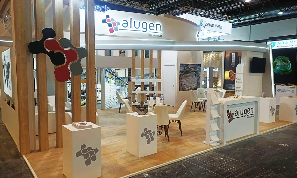 Alugen Aluminium exhibition stand in Düsseldorf