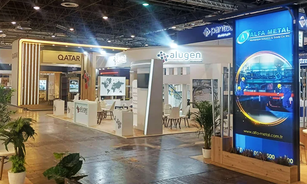 Alugen Aluminium exhibition stand in Dusseldorf