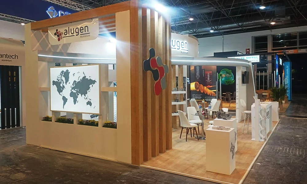 Alugen Aluminium exhibition stand in Dusseldorf