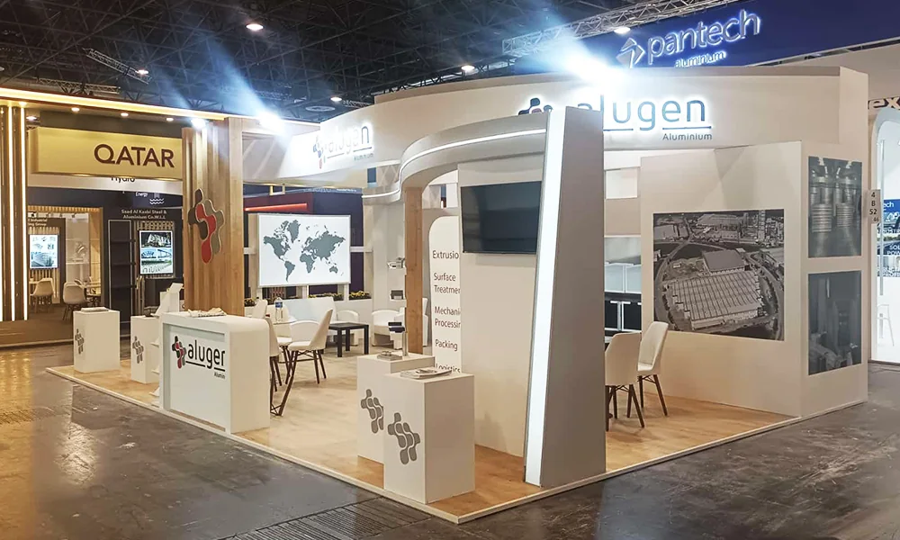 Alugen Aluminium exhibition stand in Dusseldorf