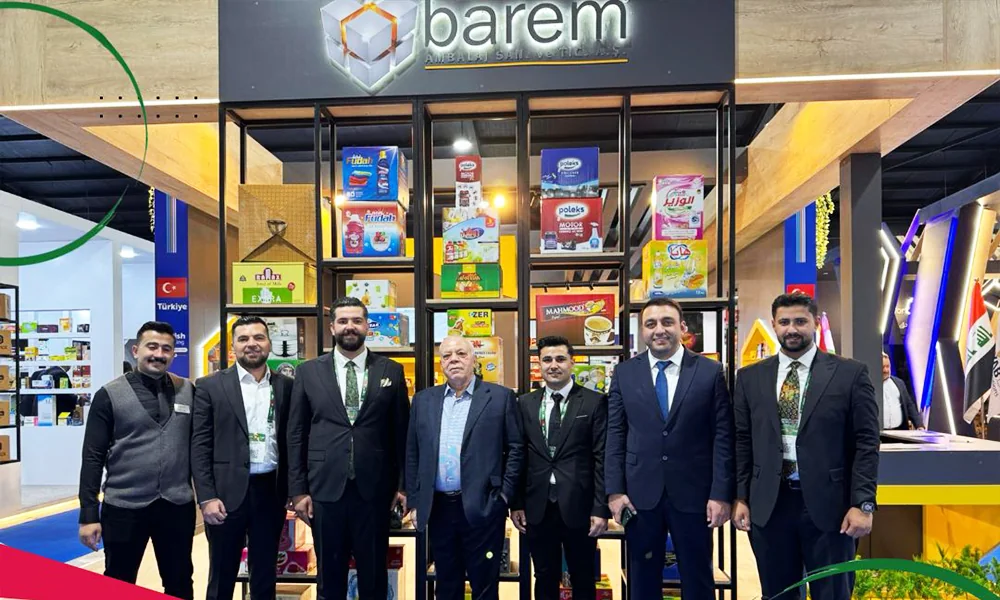 Completed Barem Packaging exhibition stand at Iraq Agro Pack
