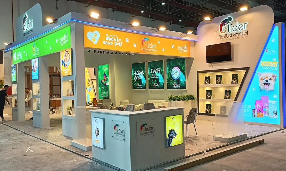 Lidersan Packaging stand at Pet Izmir