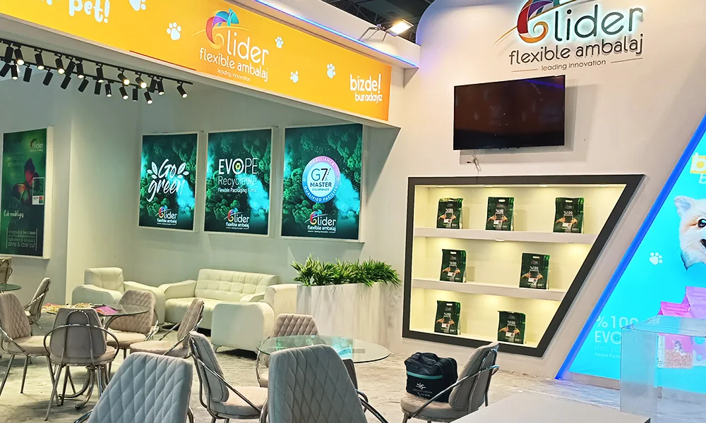 Lidersan Packaging stand at Pet Izmir