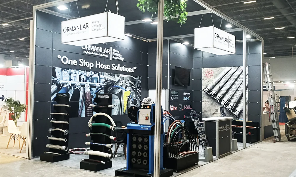 Ormanlar Hose exhibition stand at Turkchem