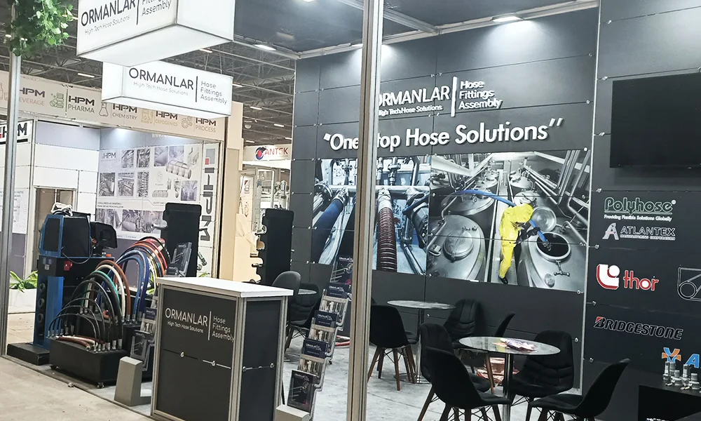 Ormanlar Hose exhibition stand at Turkchem
